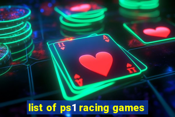 list of ps1 racing games