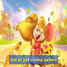 list of ps1 racing games