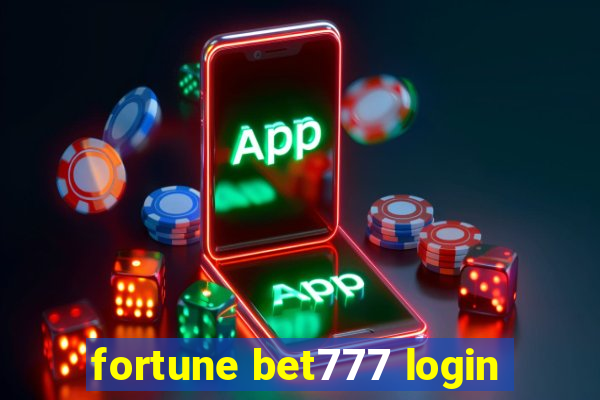 fortune bet777 login