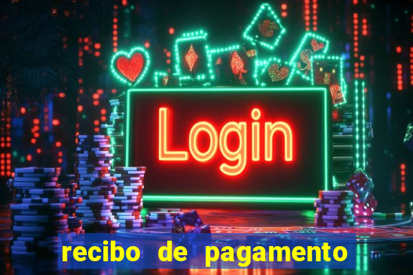 recibo de pagamento modelo word