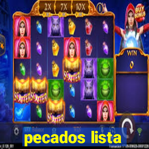 pecados lista