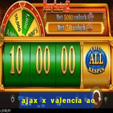 ajax x valencia ao vivo futemax