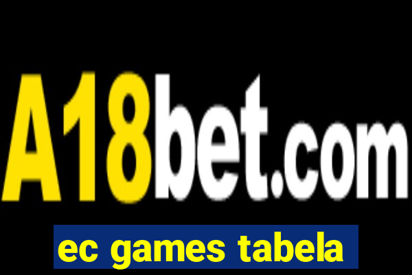 ec games tabela