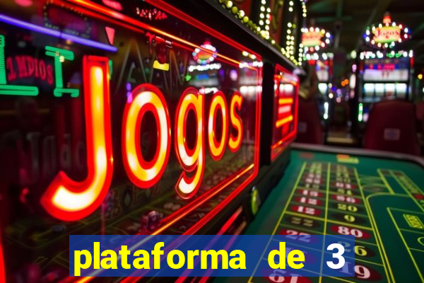 plataforma de 3 reais jogo