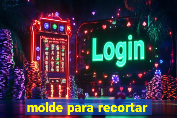 molde para recortar