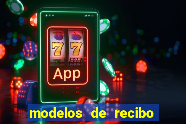 modelos de recibo de pagamento word