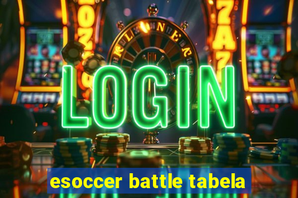 esoccer battle tabela