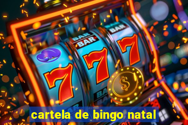 cartela de bingo natal