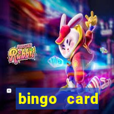 bingo card generator with pictures