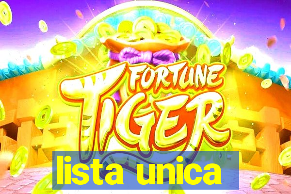 lista unica