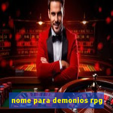 nome para demonios rpg