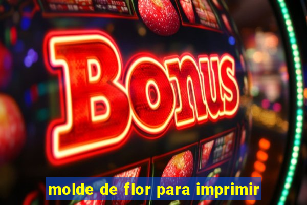 molde de flor para imprimir