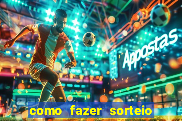 como fazer sorteio de cores online