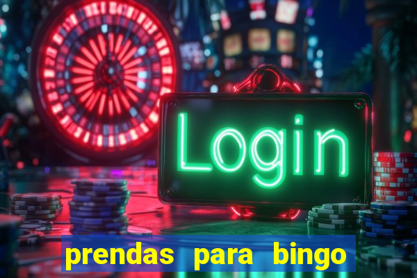 prendas para bingo de natal