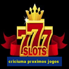 criciuma proximos jogos