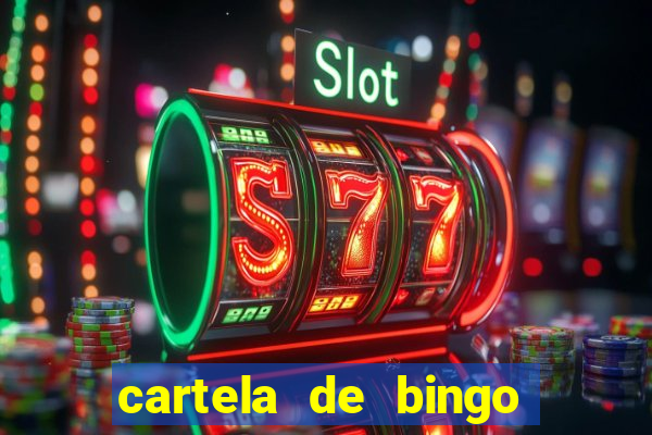 cartela de bingo cha de panela