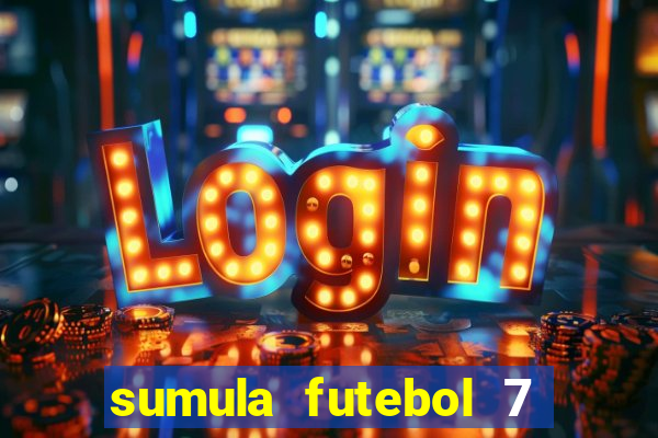 sumula futebol 7 society excel