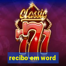 recibo em word