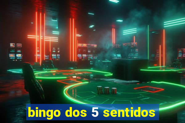 bingo dos 5 sentidos