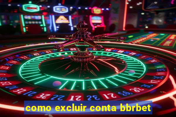 como excluir conta bbrbet