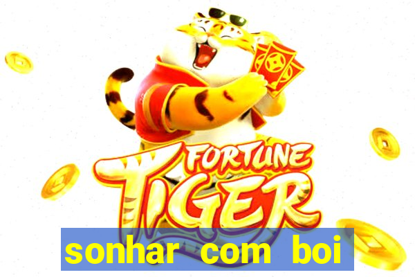 sonhar com boi jogo do bicho