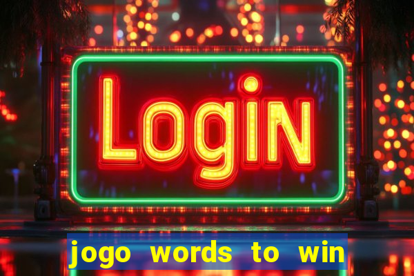 jogo words to win paga mesmo