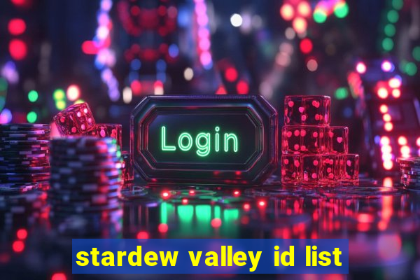 stardew valley id list