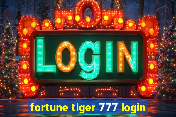 fortune tiger 777 login