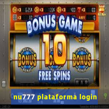 nu777 plataforma login