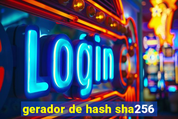 gerador de hash sha256