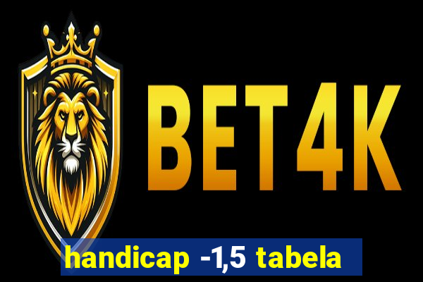 handicap -1,5 tabela