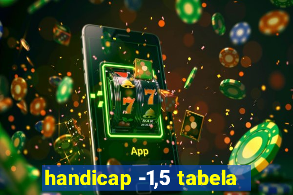 handicap -1,5 tabela