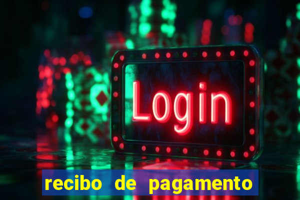 recibo de pagamento em word