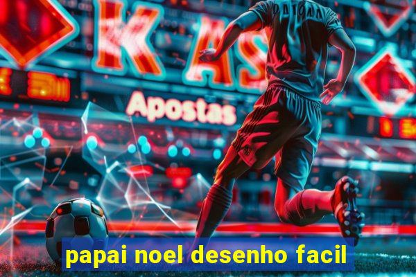 papai noel desenho facil