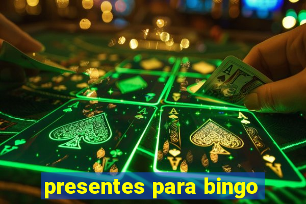 presentes para bingo