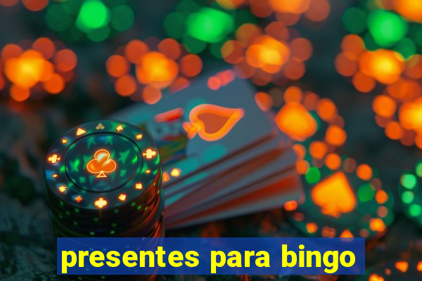 presentes para bingo