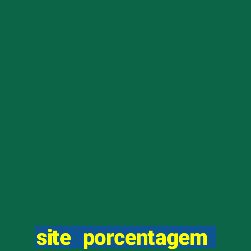 site porcentagem slots pg