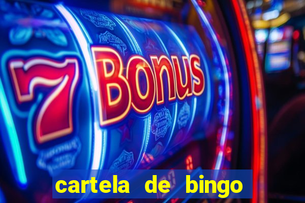 cartela de bingo cha de bebe