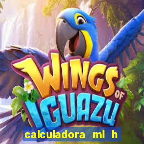 calculadora ml h para mcg kg min