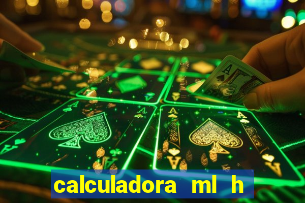 calculadora ml h para mcg kg min