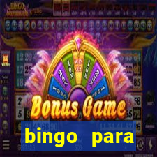 bingo para despedida de solteira para imprimir