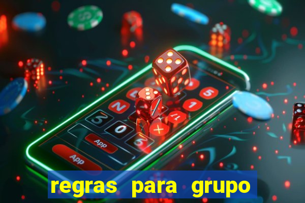 regras para grupo de futebol no whatsapp