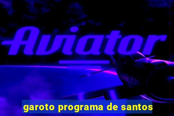 garoto programa de santos