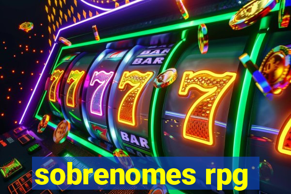 sobrenomes rpg