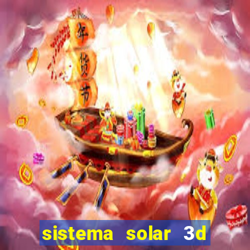 sistema solar 3d em movimento