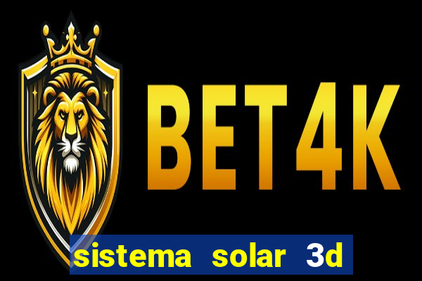 sistema solar 3d em movimento