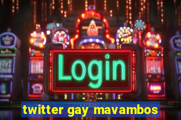 twitter gay mavambos