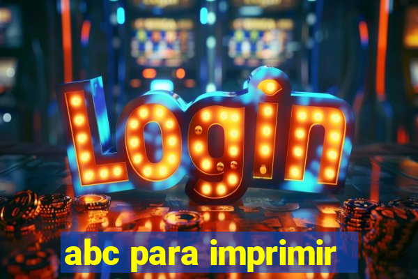 abc para imprimir