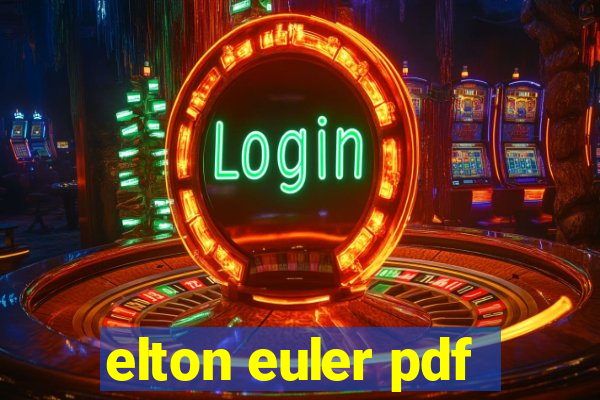 elton euler pdf