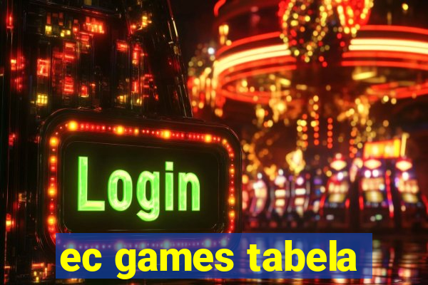 ec games tabela